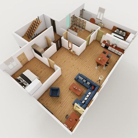 Harzer Healing Center 2024 Gemuetliche Landhauswohnung Mit Fussbodenheizung,Xxl Kochinsel,Xxl Regenduschen,Modern,Hochwertig,Persoenlich,Vollausgestattet Elbingerode  Luaran gambar